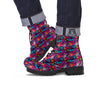 Graffiti Grunge Print Pattern Leather Boots-grizzshop