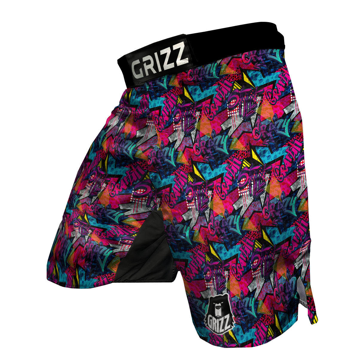 Graffiti Grunge Print Pattern MMA Shorts-grizzshop