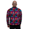 Graffiti Grunge Print Pattern Men's Bomber Jacket-grizzshop