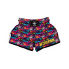 Graffiti Grunge Print Pattern Muay Thai Boxing Shorts-grizzshop