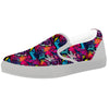 Graffiti Grunge Print Pattern White Slip On Shoes-grizzshop