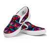 Graffiti Grunge Print Pattern White Slip On Shoes-grizzshop