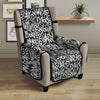 Graffiti Grunge White Text Abstract Print Armchair Protector-grizzshop