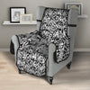 Graffiti Grunge White Text Abstract Print Armchair Protector-grizzshop