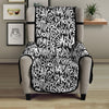 Graffiti Grunge White Text Abstract Print Armchair Protector-grizzshop