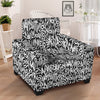 Graffiti Grunge White Text Abstract Print Armchair Slipcover-grizzshop