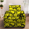 Graffiti Happy Emoji Print Armchair Cover-grizzshop