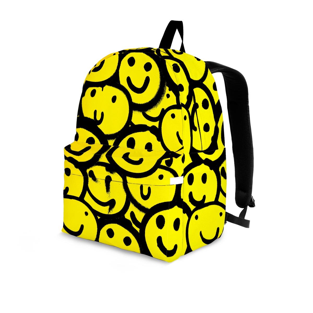 Graffiti Happy Emoji Print Backpack-grizzshop