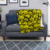 Graffiti Happy Emoji Print Blanket-grizzshop