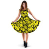 Graffiti Happy Emoji Print Dress-grizzshop