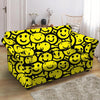 Graffiti Happy Emoji Print Loveseat Cover-grizzshop