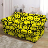 Graffiti Happy Emoji Print Loveseat Cover-grizzshop