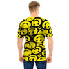 Graffiti Happy Emoji Print Men T Shirt-grizzshop