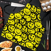 Graffiti Happy Emoji Print Men's Apron-grizzshop