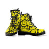 Graffiti Happy Emoji Print Men's Boots-grizzshop