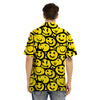 Graffiti Happy Emoji Print Men’s Hawaiian Shirt-grizzshop