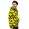 Graffiti Happy Emoji Print Men's Hoodie-grizzshop