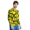 Graffiti Happy Emoji Print Men's Sweatshirt-grizzshop