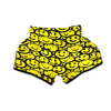 Graffiti Happy Emoji Print Muay Thai Boxing Shorts-grizzshop