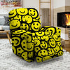 Graffiti Happy Emoji Print Recliner Cover-grizzshop