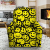 Graffiti Happy Emoji Print Recliner Cover-grizzshop