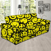 Graffiti Happy Emoji Print Sofa Cover-grizzshop