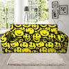 Graffiti Happy Emoji Print Sofa Cover-grizzshop