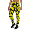 Graffiti Happy Emoji Print Women's Joggers-grizzshop