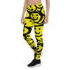 Graffiti Happy Emoji Print Women's Leggings-grizzshop