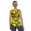 Graffiti Happy Emoji Print Women's Tank Top-grizzshop