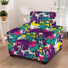 Graffiti Hiphop Print Armchair Cover-grizzshop