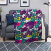 Graffiti Hiphop Print Blanket-grizzshop