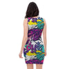 Graffiti Hiphop Print Bodycon Dress-grizzshop