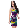 Graffiti Hiphop Print Bodycon Dress-grizzshop