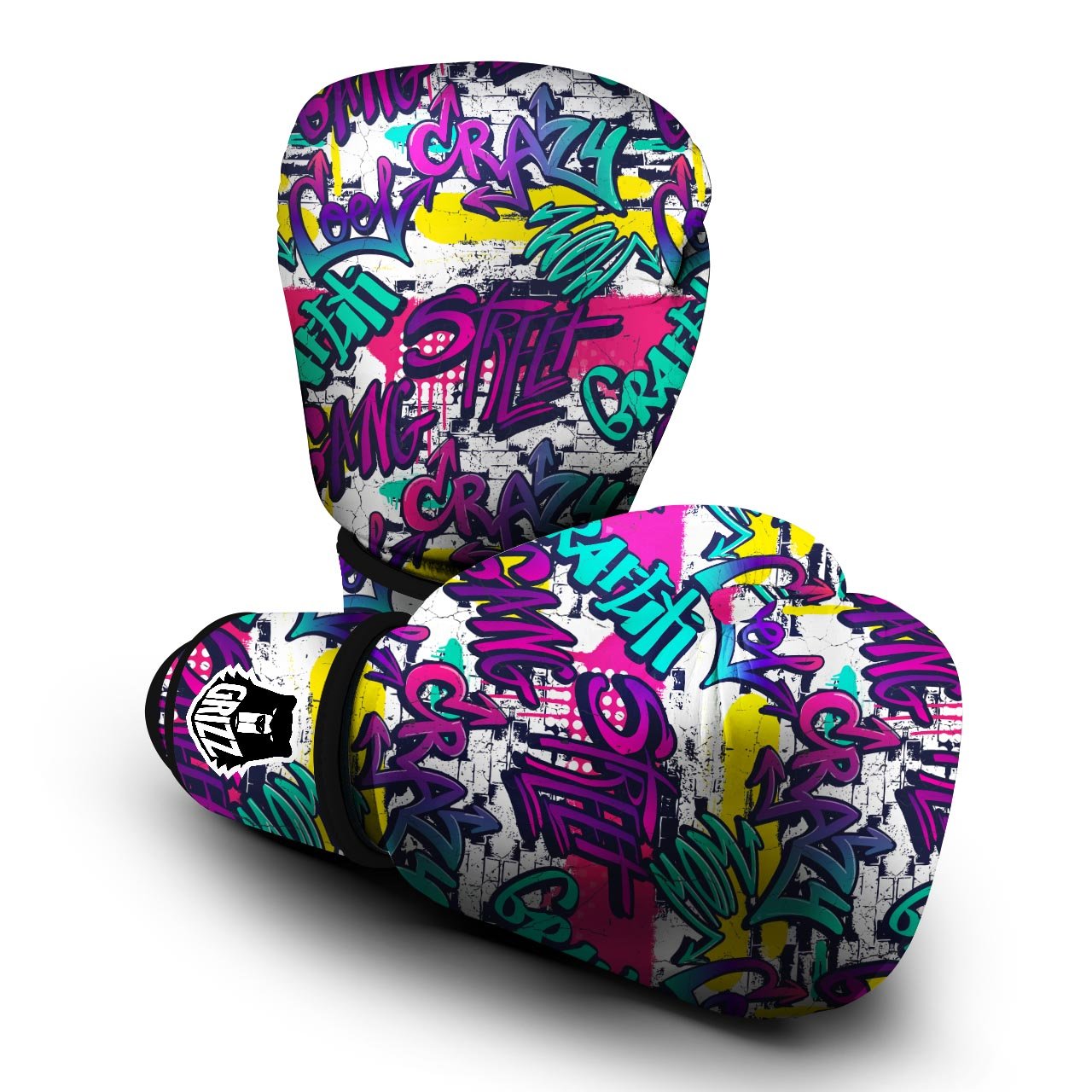 Graffiti Hiphop Print Boxing Gloves-grizzshop