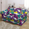 Graffiti Hiphop Print Loveseat Cover-grizzshop