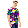 Graffiti Hiphop Print Men T Shirt-grizzshop