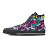 Graffiti Hiphop Print Men's High Top Shoes-grizzshop