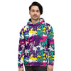 Graffiti Hiphop Print Men's Hoodie-grizzshop