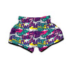 Graffiti Hiphop Print Muay Thai Boxing Shorts-grizzshop