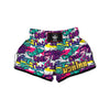 Graffiti Hiphop Print Muay Thai Boxing Shorts-grizzshop