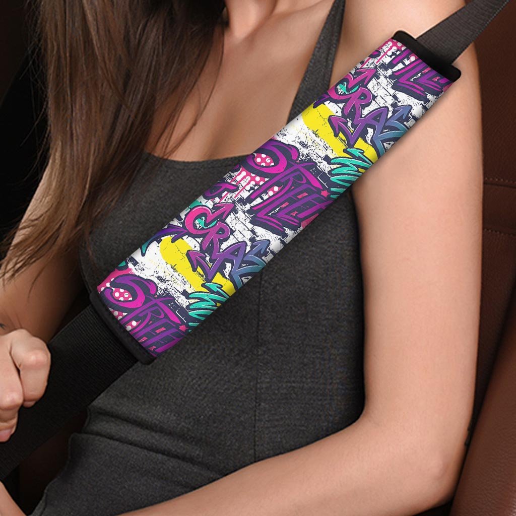 Graffiti Hiphop Print Seat Belt Cover-grizzshop