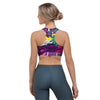 Graffiti Hiphop Print Sports Bra-grizzshop