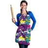 Graffiti Hiphop Print Women's Apron-grizzshop