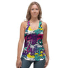 Graffiti Hiphop Print Women's Racerback Tank Top-grizzshop