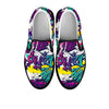 Graffiti Hiphop Print Women's Slip On Sneakers-grizzshop