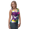 Graffiti Hiphop Print Women's Tank Top-grizzshop