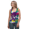 Graffiti Hiphop Print Women's Tank Top-grizzshop