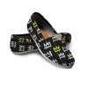 Graffiti Hiphop White And Yellow Crown Print Canvas Shoes-grizzshop