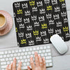 Graffiti Hiphop White And Yellow Crown Print Mouse Pad-grizzshop